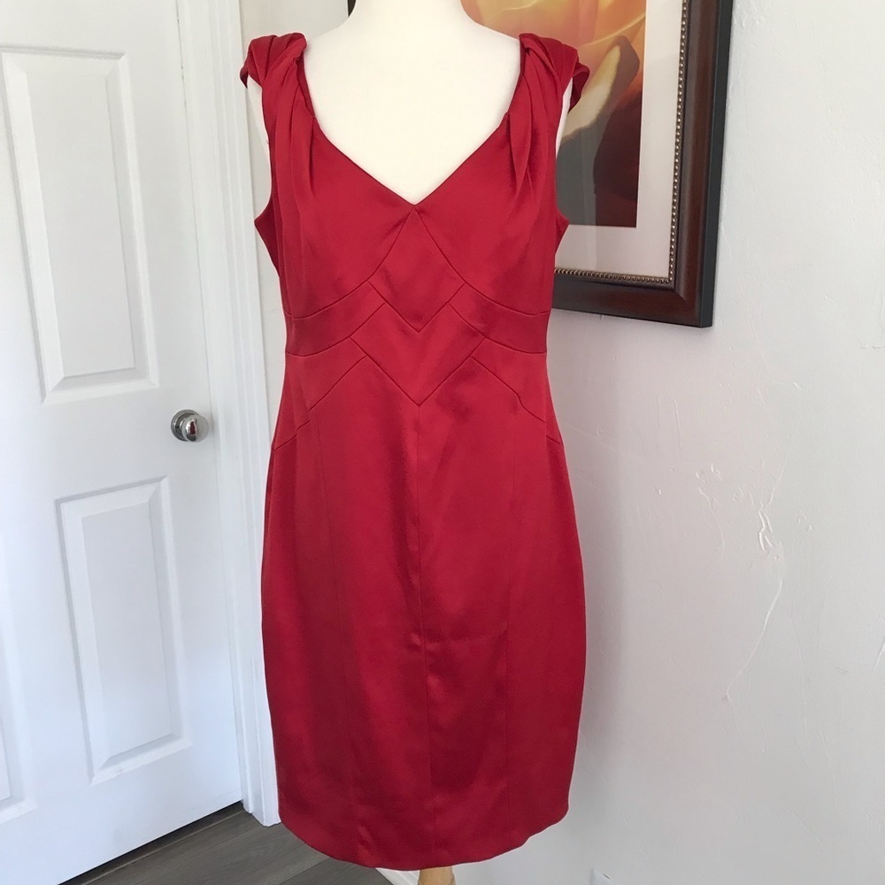 Red Satin Dress